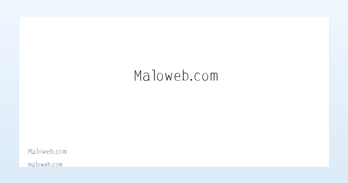 Maloweb.com 主图